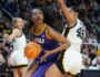 Angel reese scored 17 points and pulled down 20 rebounds in lsu's loss to iowa in the albany regional final.