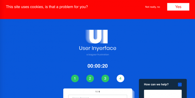 Play this hilarious game to learn about bad ui